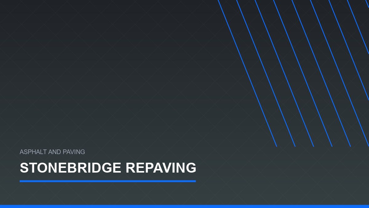 Stonebridge Business Park Repaving