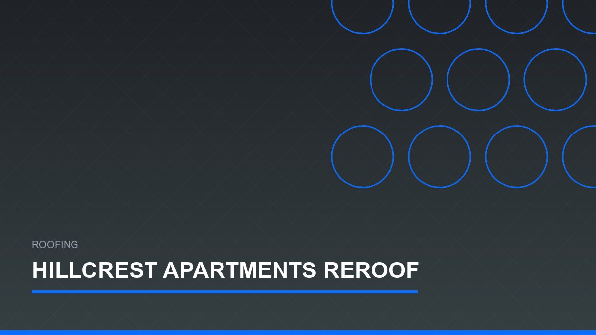 Hillcrest Apartments Reroof