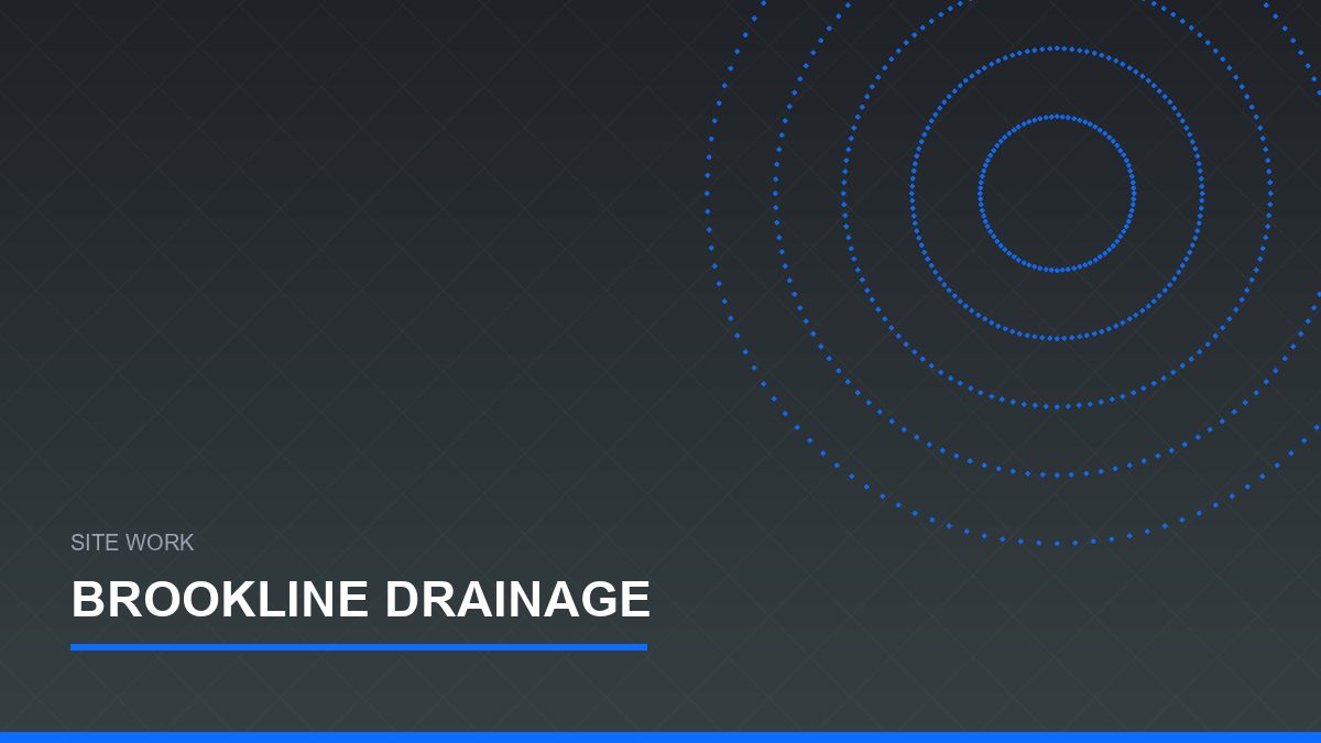Brookline Drainage and Grading
