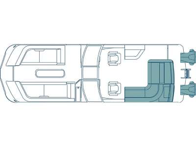 2027 Crest Pontoons Ultimate Luxury Line: Continental NX SLS 270 (twin engine) | Swing Back Mini L